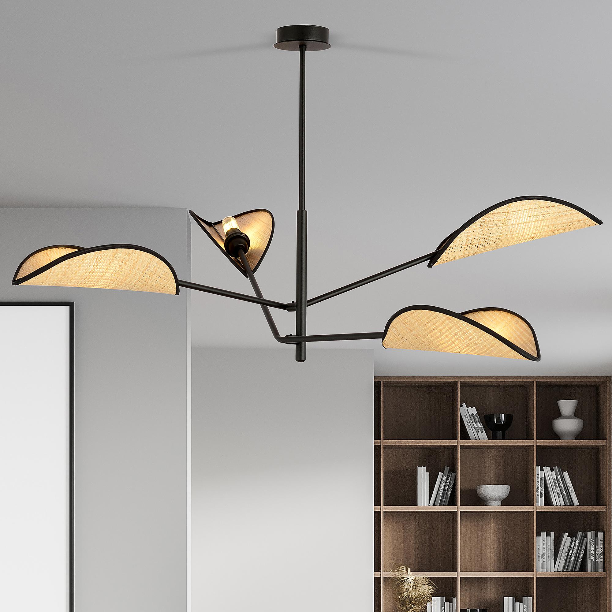 Ceiling light Vene 4-light steel black 1