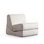 Origami Armchair Chaise Longue Convertible Cream 3