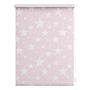 Klemmfix Rollo Sterne II Polyester Rosa 45 x 150 cm 1