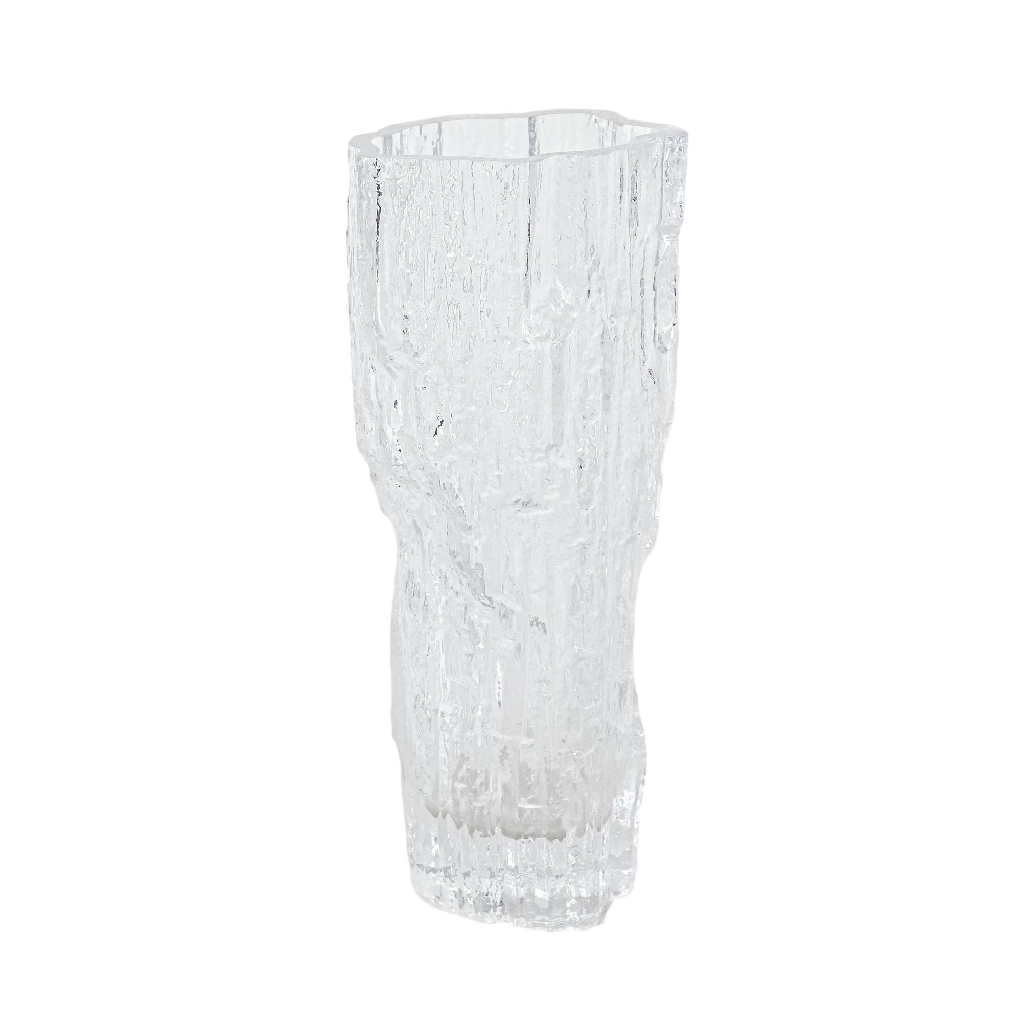 Ice glass vase 1970s 0