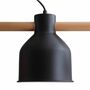 Pendant lamp Lavaca iron / solid beech 3-bulb 7