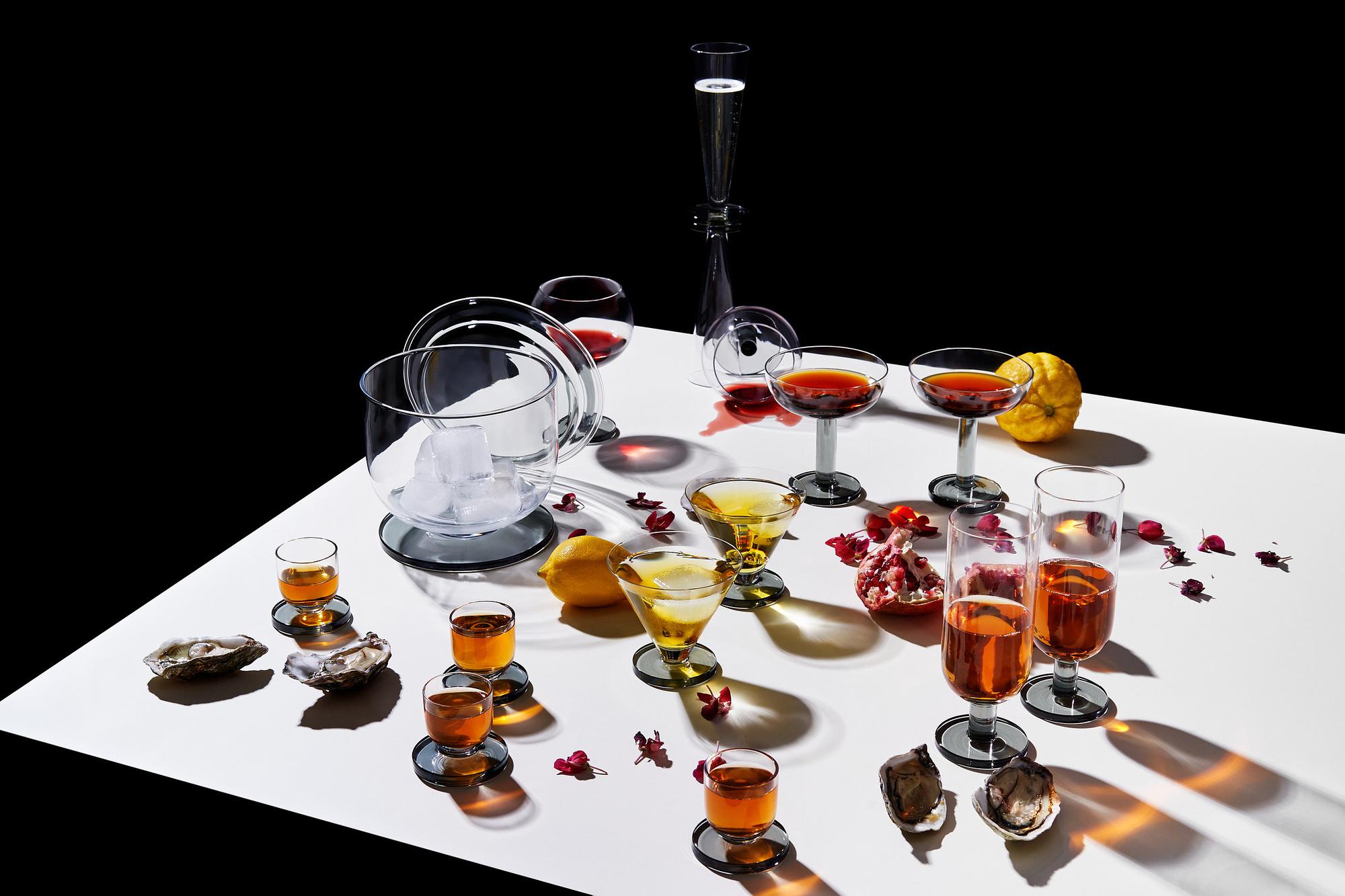 Puck Water glass 2-piece set Transparent 4