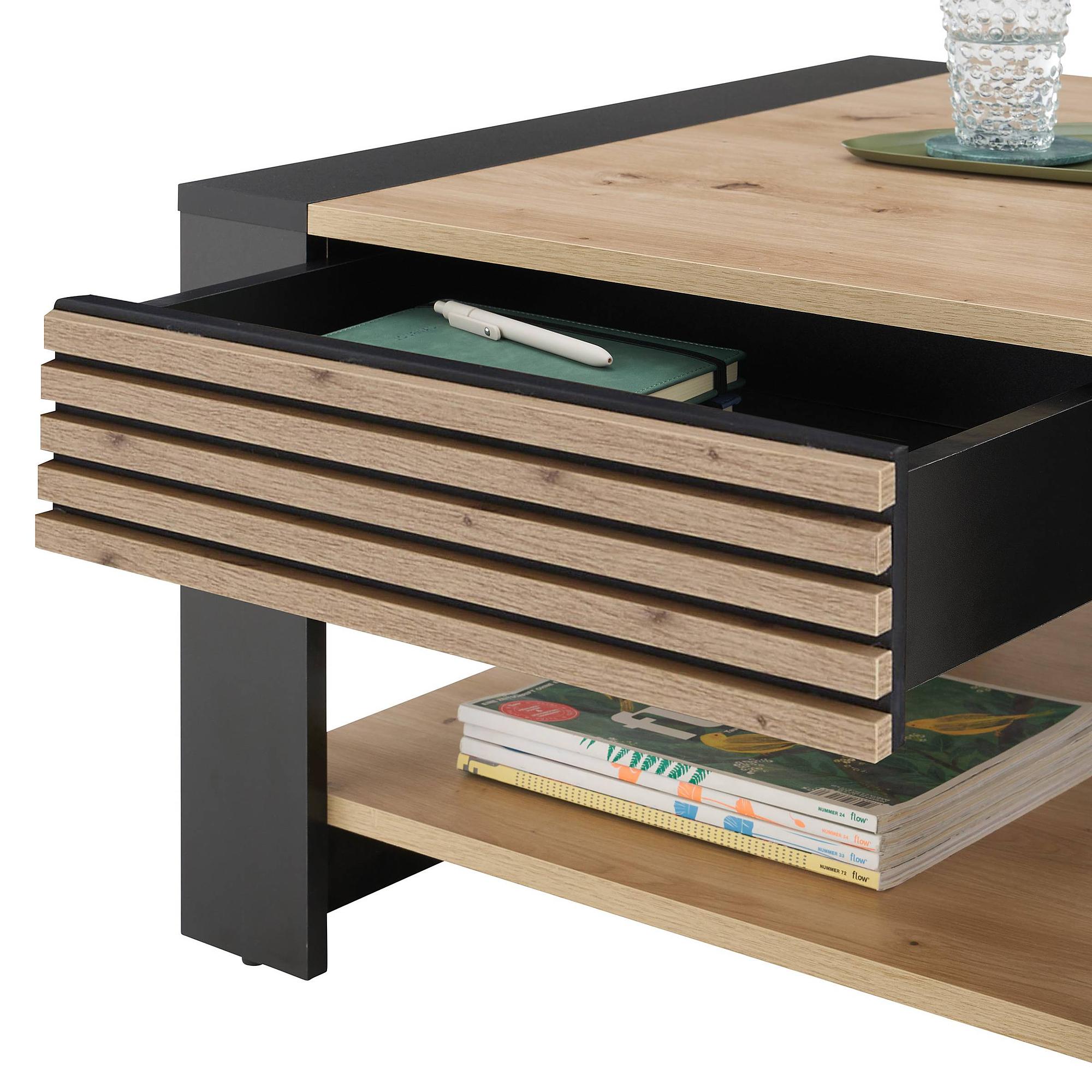 Krukah Typ B Couchtisch Eiche Graphit 2