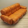 Divano Space Age a 3 posti arancione anni '60 8