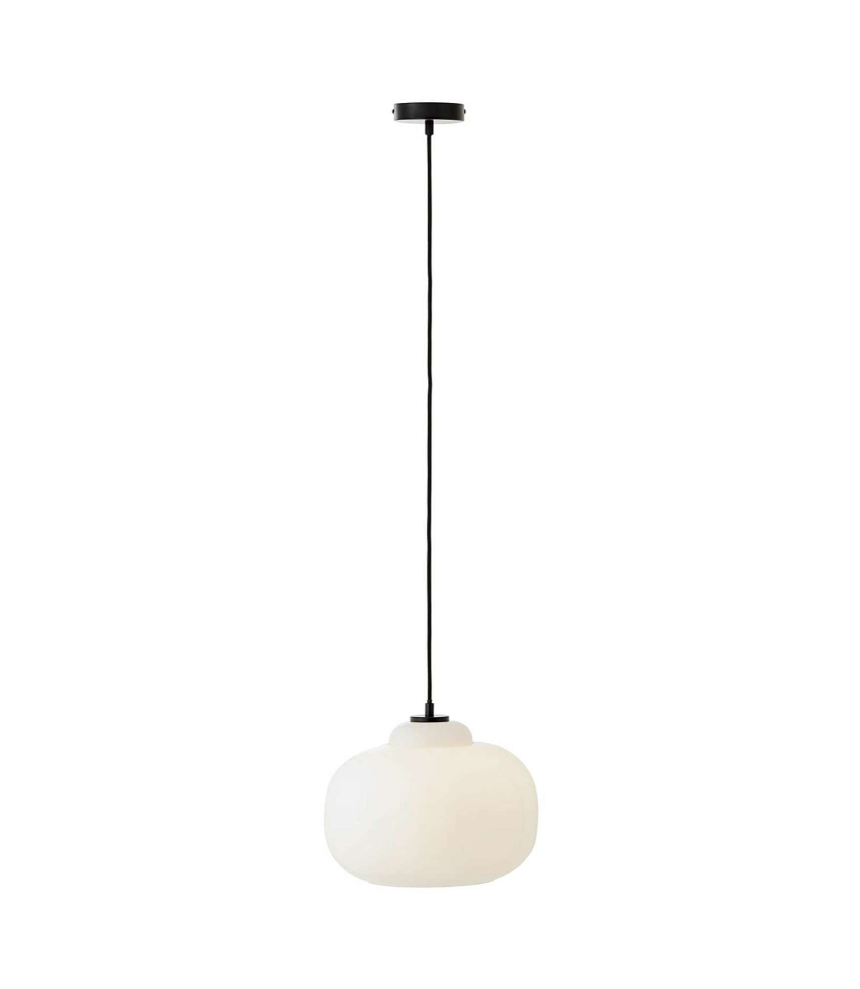 Pendant light 1-light glass metal white 2