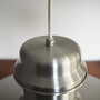 Vintage pendant lamp metal silver 1970s 7
