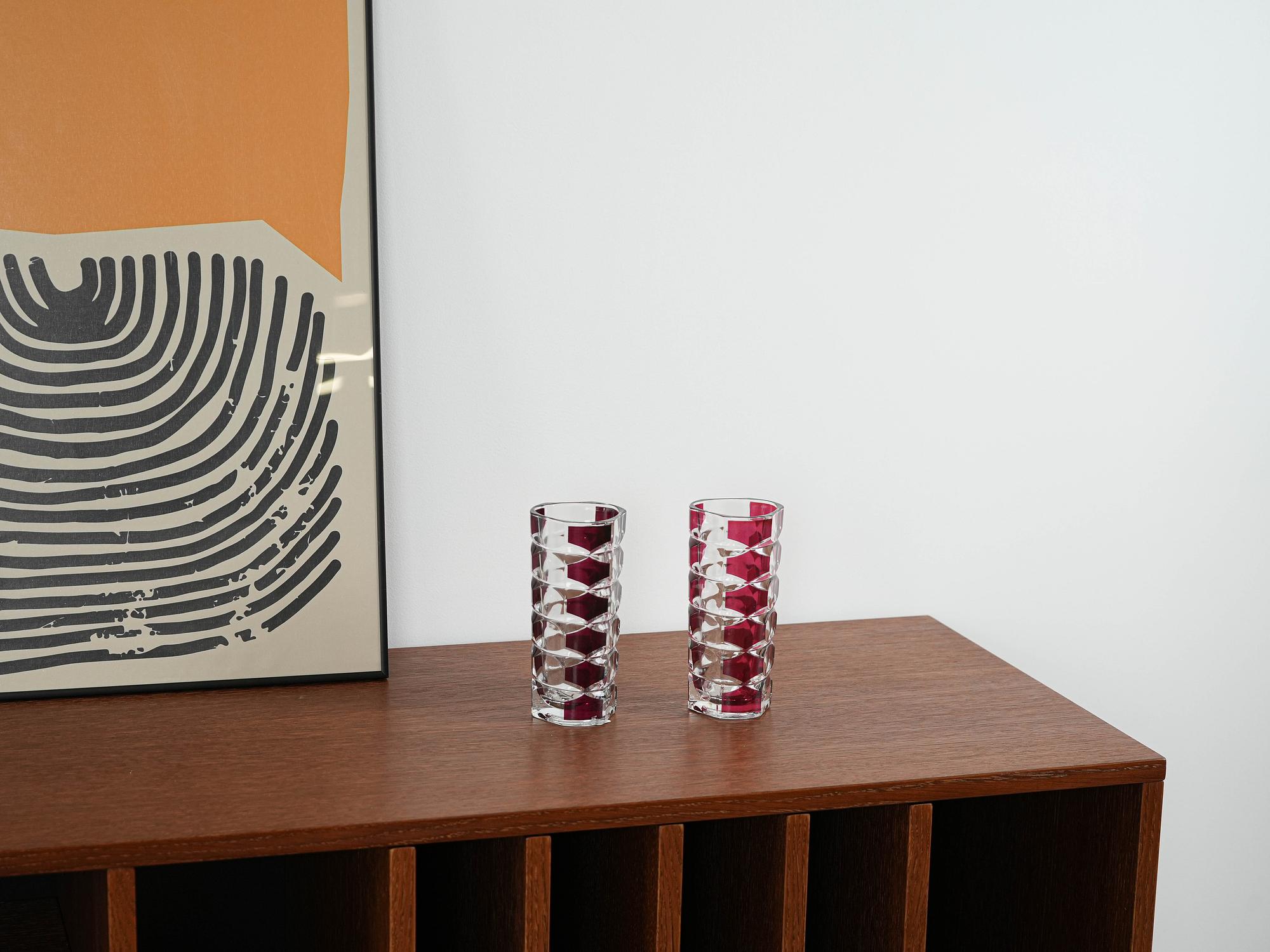 Glass Vase Windsor 1970s 1