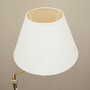 Vintage floor lamp metal textile white 1970s 3