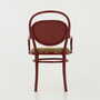 Vintage chair beech wood textile green 5
