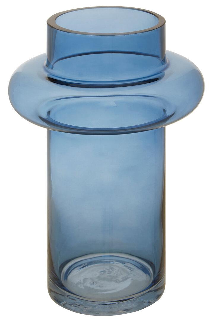 Cabrina Kleiner Vase Glas Blau 1
