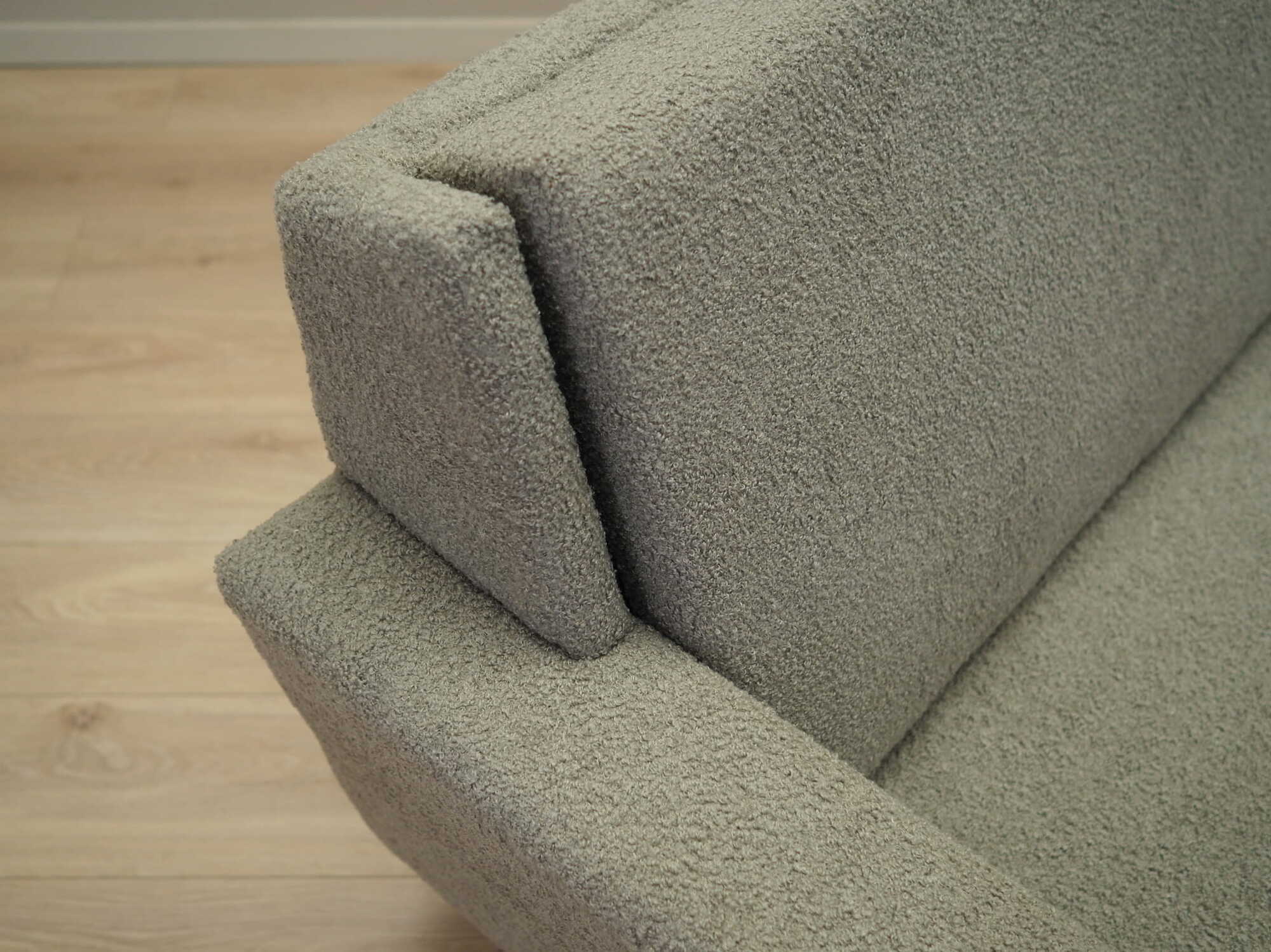 Schlafsofa Teakholz Textil Grau 1960er Jahre 7