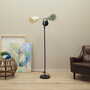 Floor lamp Metal Textile Multicolor 1970s 1