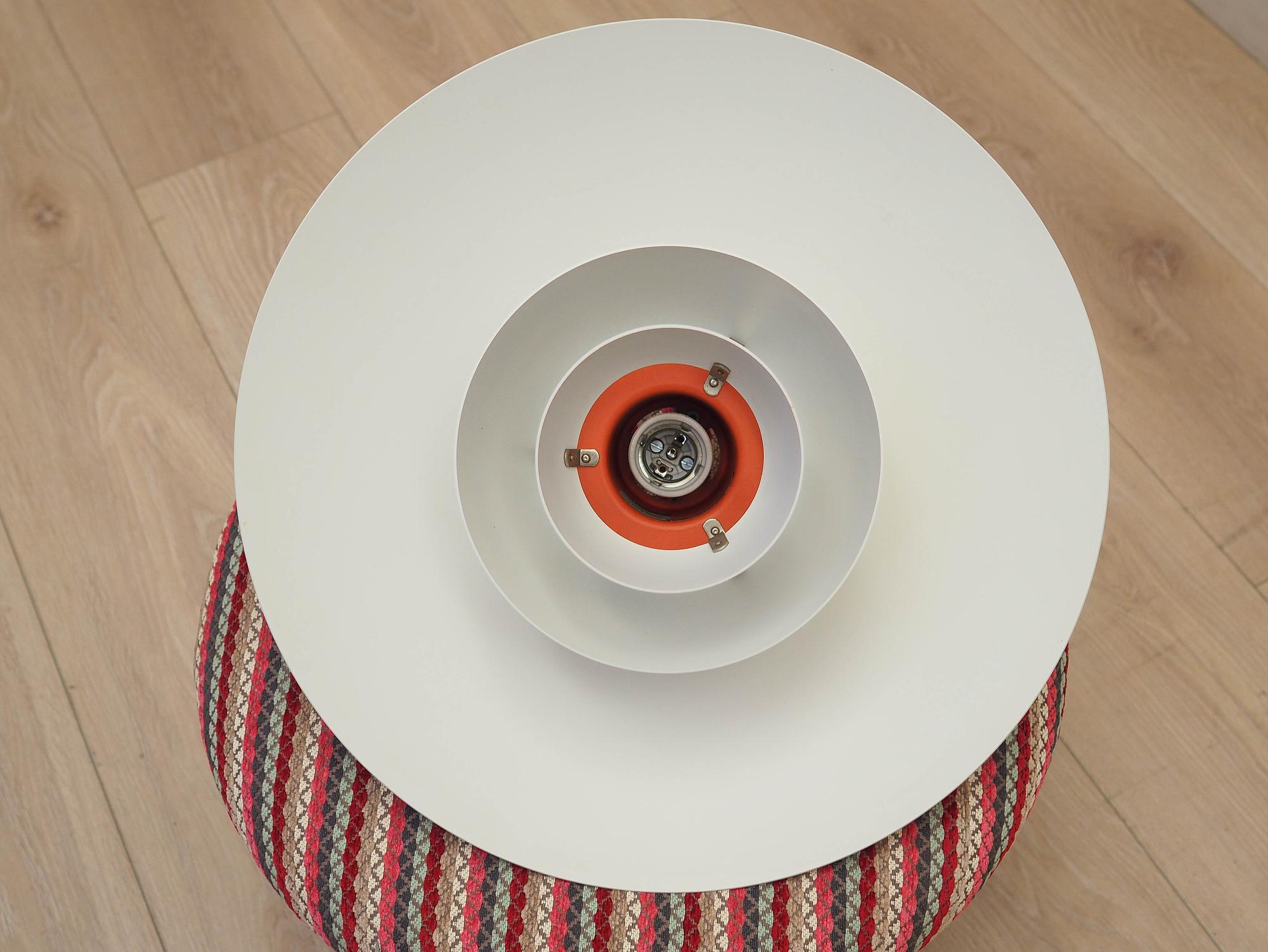 Hängelampe Weiß 1960er Jahre 7