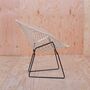 Bertoia Diamond Chair Stahl Weiß 5