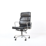 Vitra Eames EA219 Aluminium Soft Pad Chair Schwarz 0
