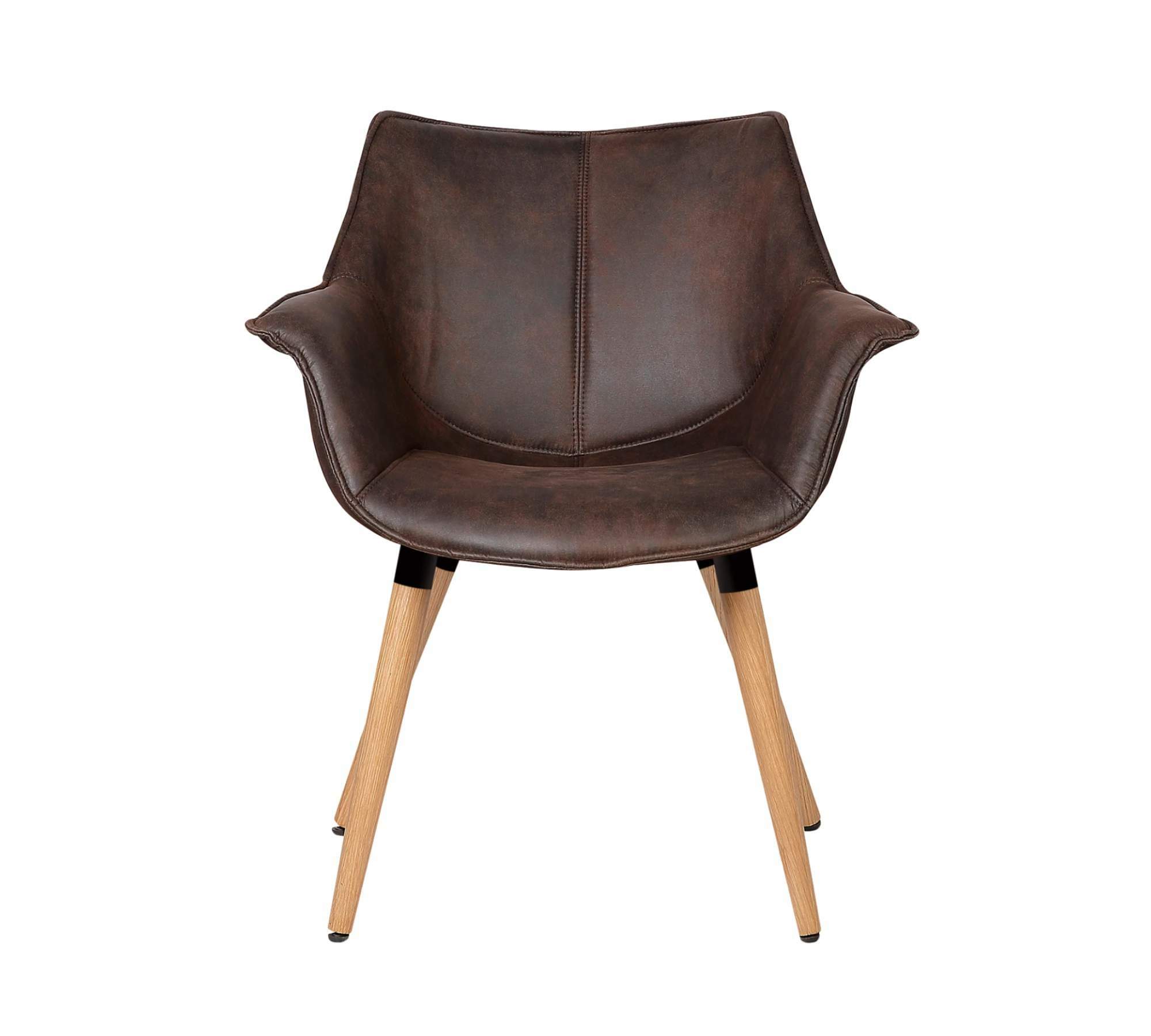 Armchair Solid wood Plastic Brown 1