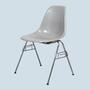 Eames Fiberglass Side Chair by Herman Miller Light Grey 1