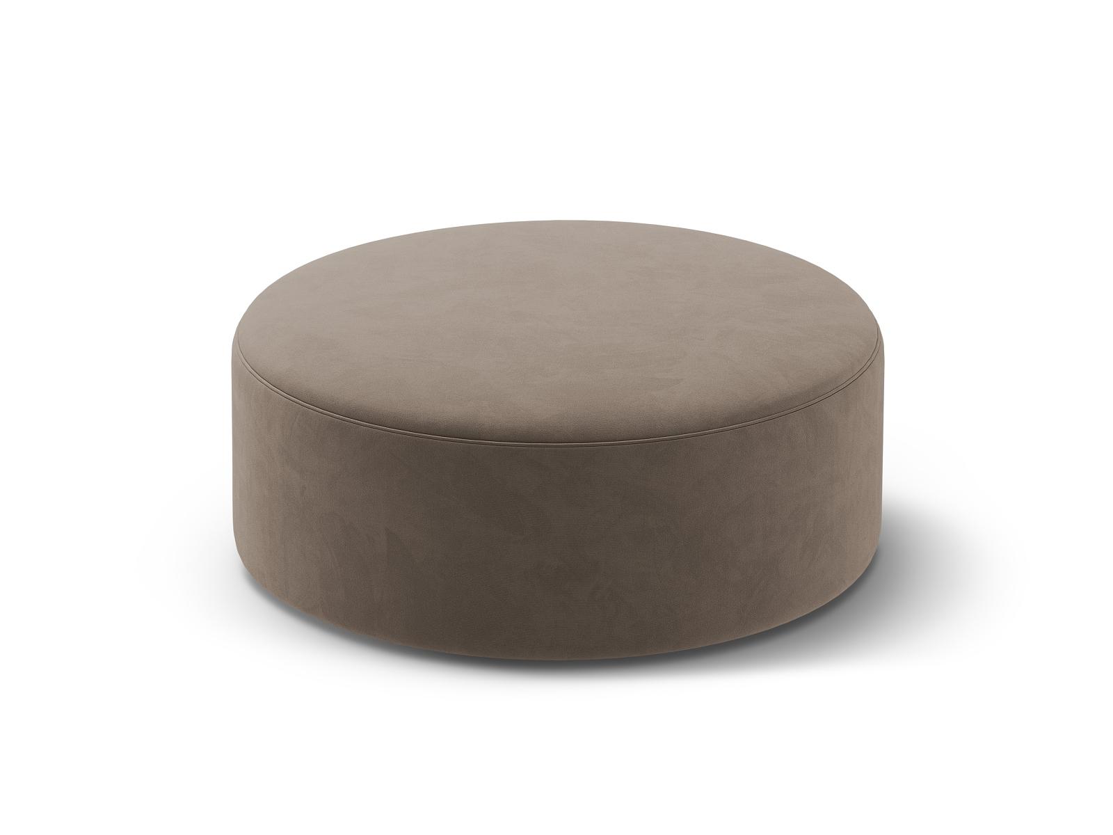 Pouf Dia Velvet 1-Seater Gray-brown 1