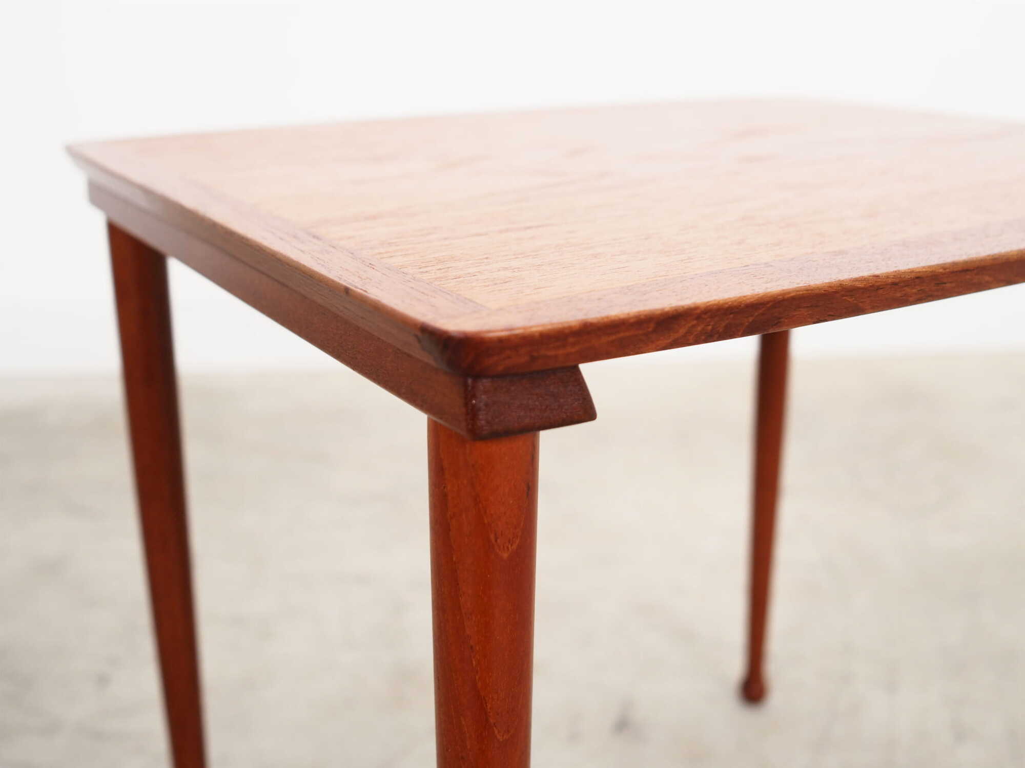 Vintage Coffee Table Teak Wood Brown 1970s 6