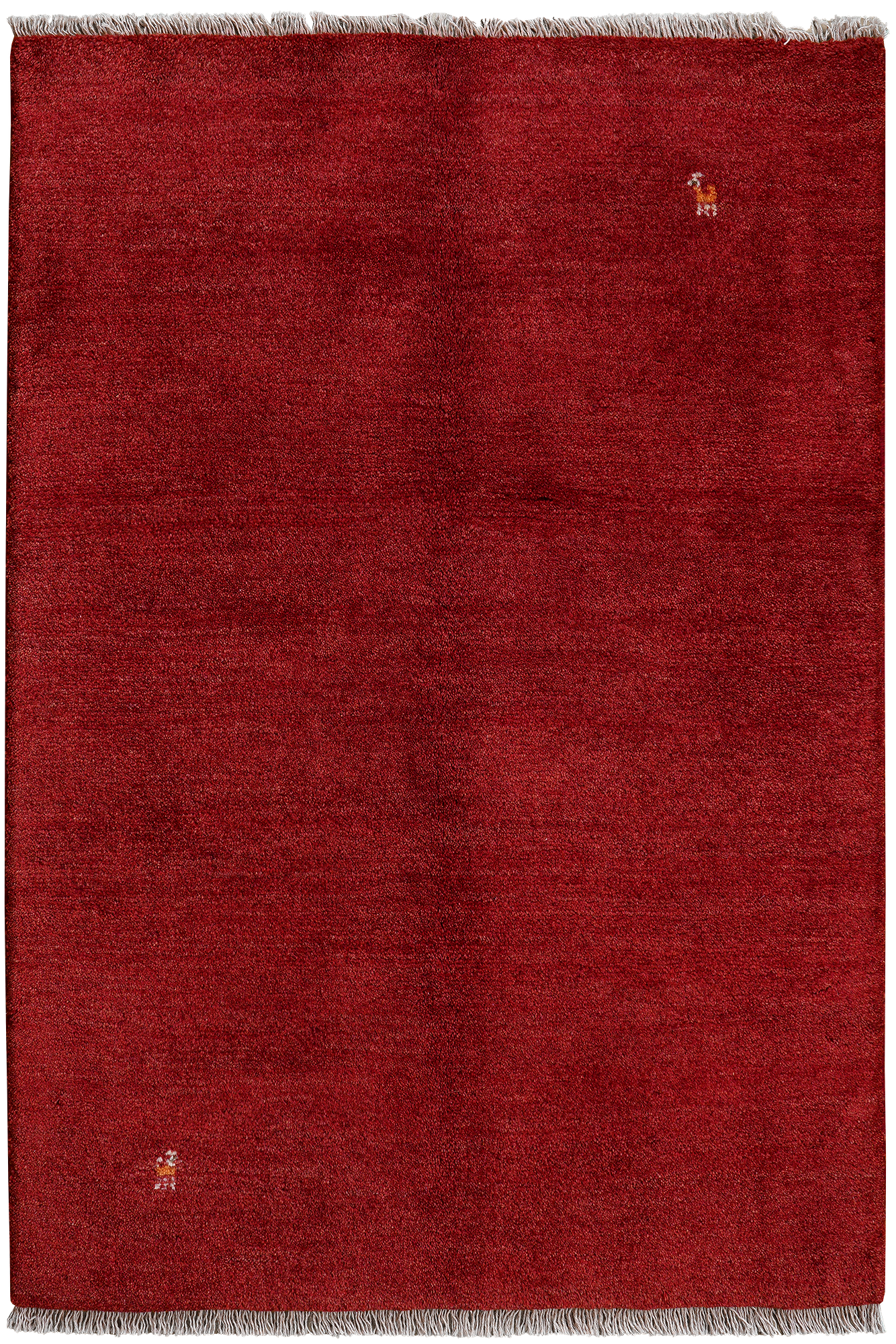 Gabbeh Teppich Wolle Rot 0