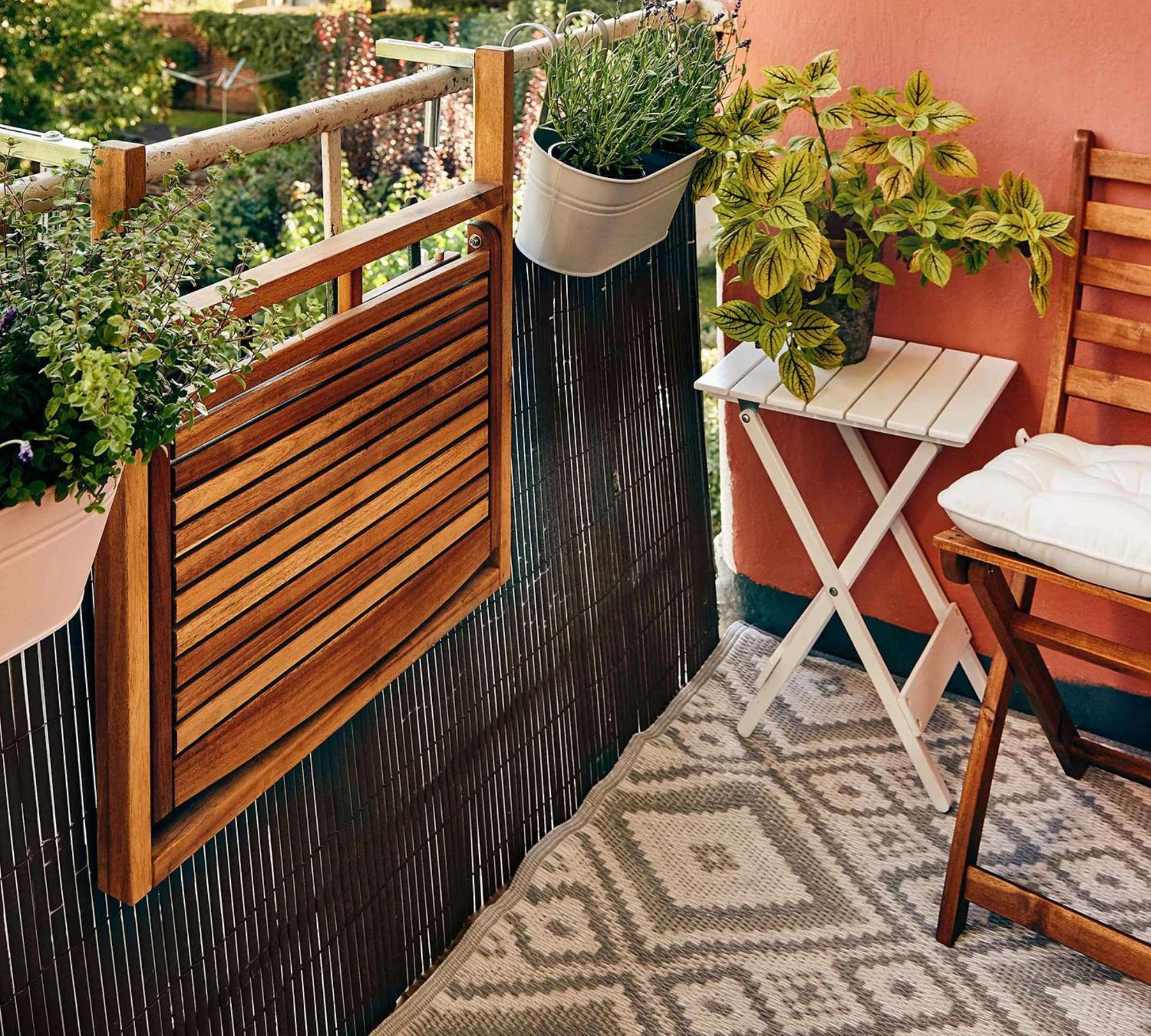 Gartentisch Holz Braun 3