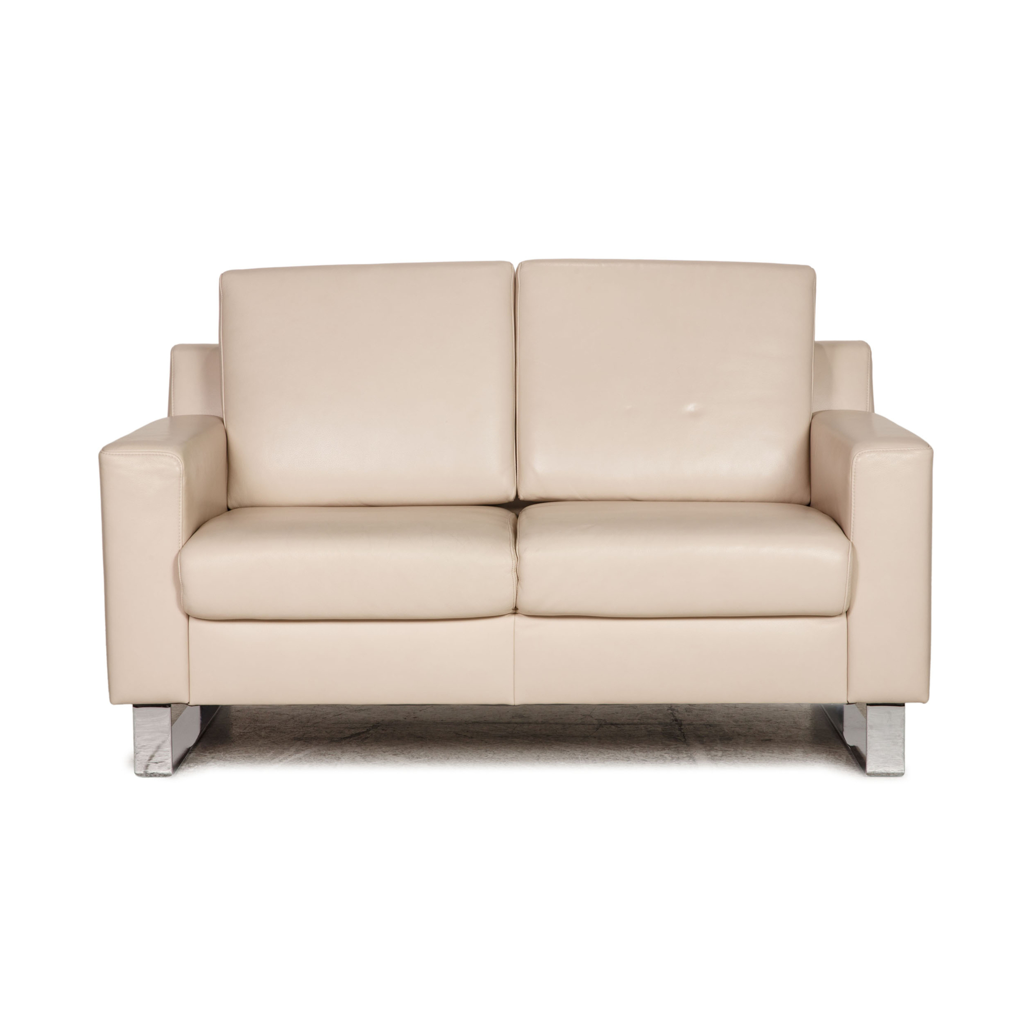 Flex Plus Sofa 2-Sitzer Leder Creme 0