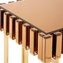 Shalimar Square Black Finish Basis-Beistelltisch
 3