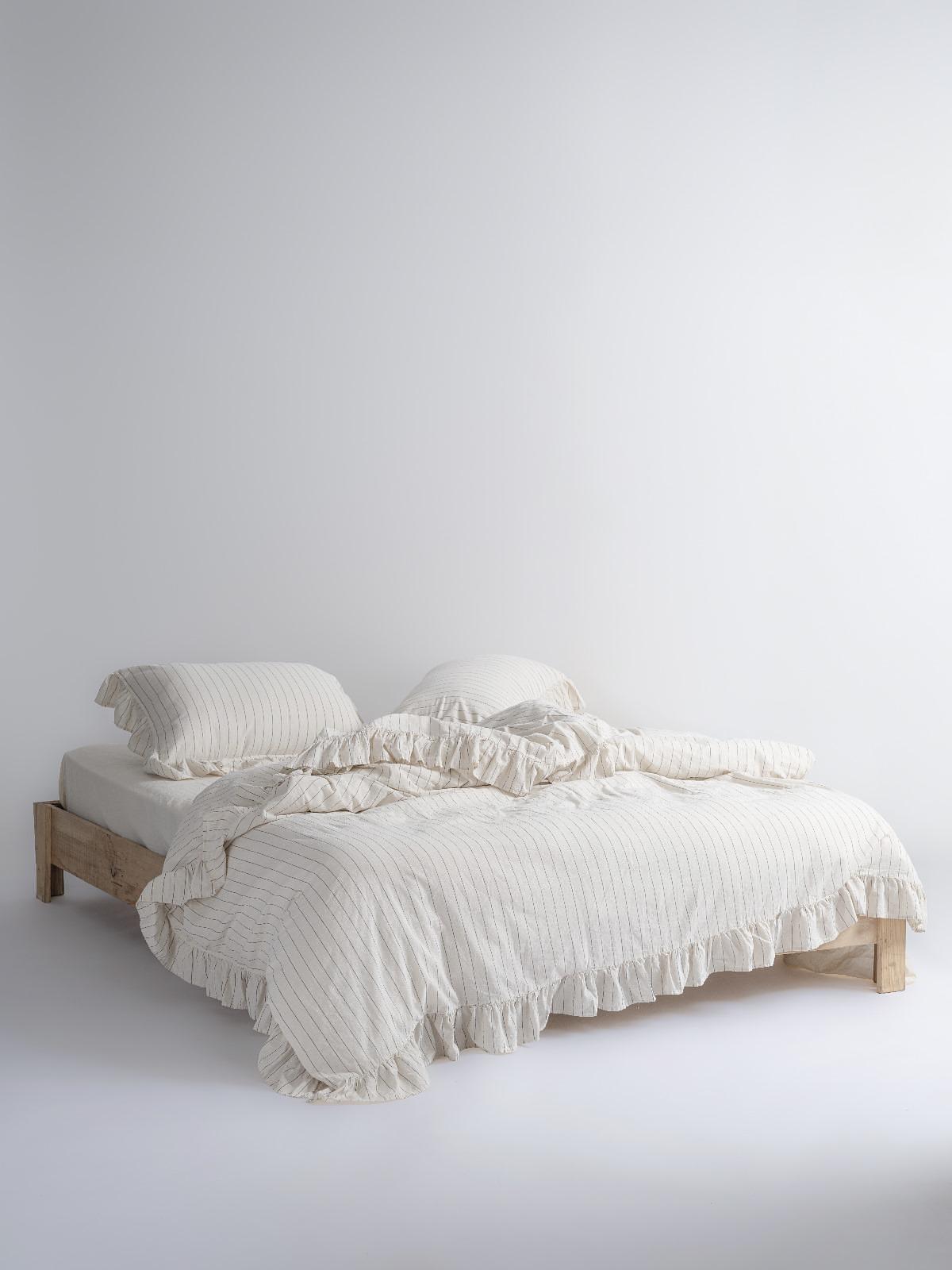 Bettwäsche-Set 2-tlg. 100% Baumwolle 140x200cm 1