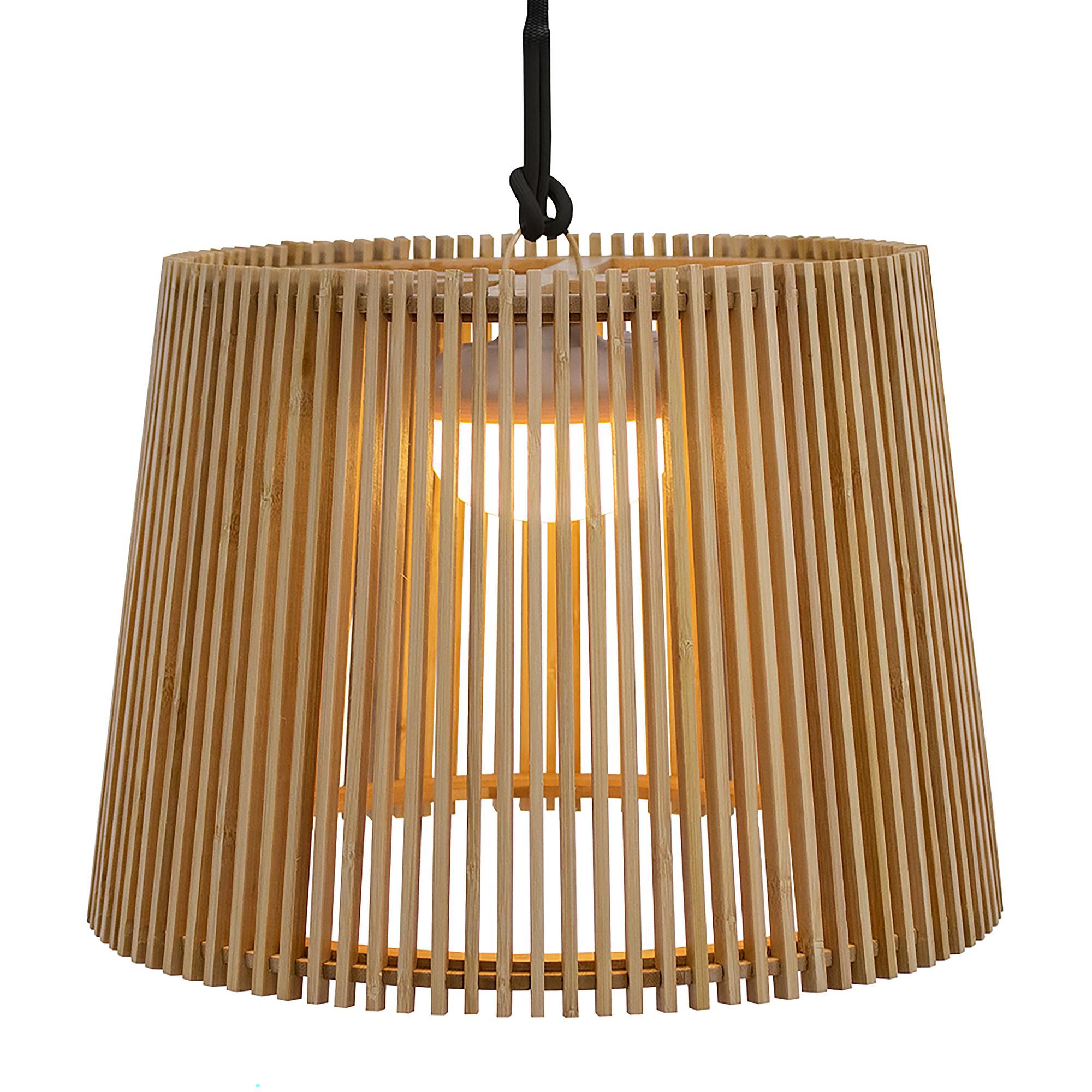 Außenpendelleuchte Okinawa Braun Bambus 39 x 28 x 39 cm 2