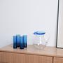 Glass set Cobalt blue 1970s 6