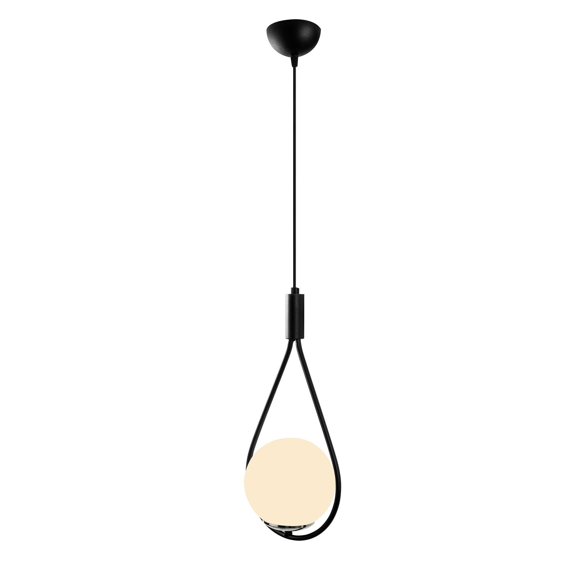 Mudoni MR-937 Pendant Lamp Iron Glass Black 0