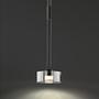 LED-Pendelleuchte Lavin Eisen Rauchglas Schwarz 0