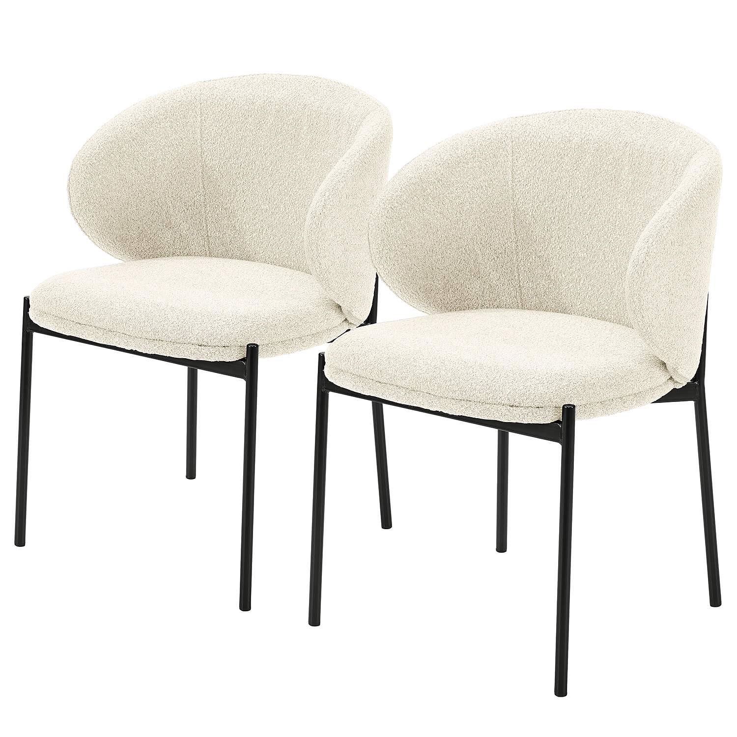2x Polsterstuhl Banneker Creme 0