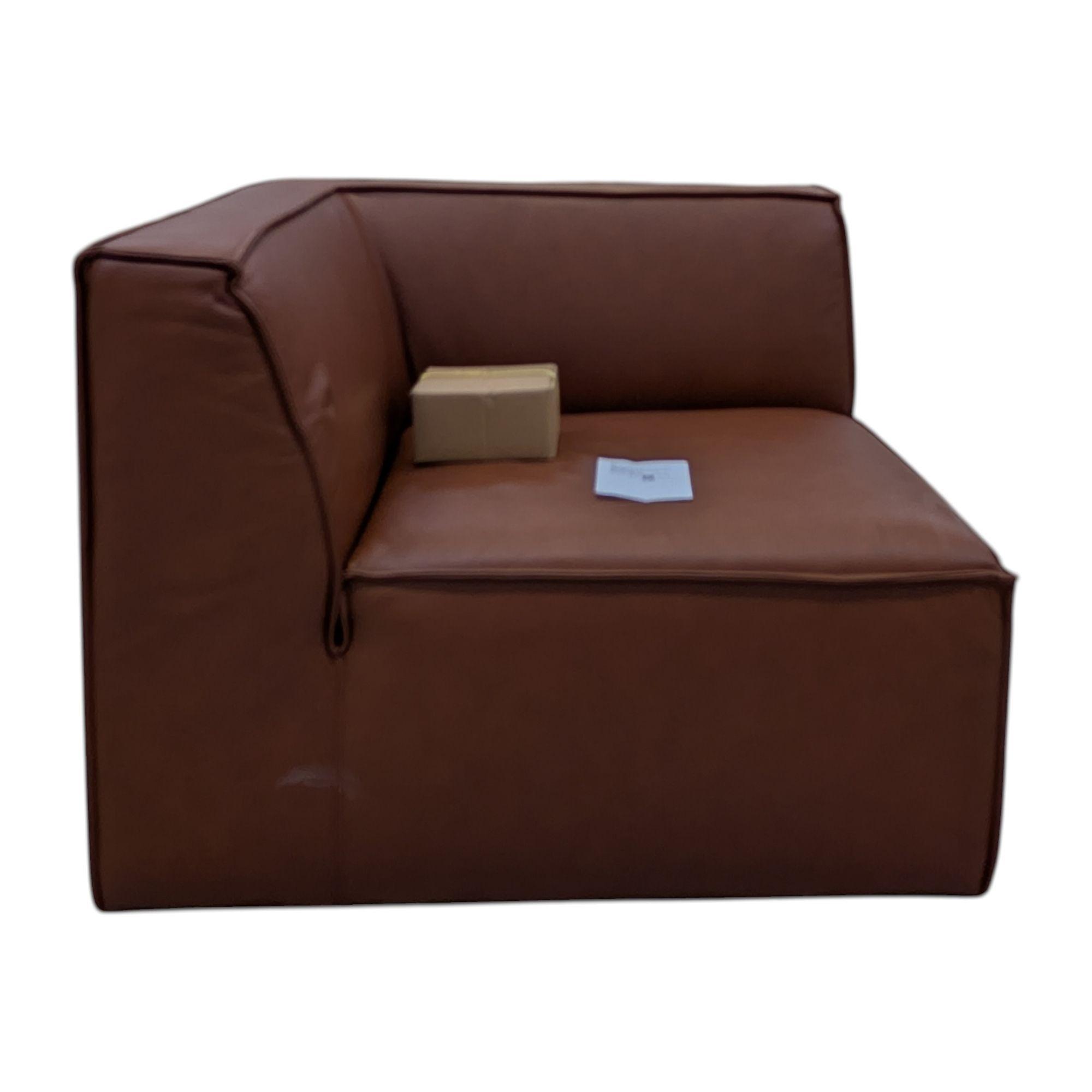 Dane 1-Sitzer Eckmodul Rechts Soffy Cognac 7