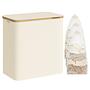 Laundry basket Ekana Bamboo White 60x39cm 4