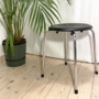 Wilde&Spieth Eiermann SE 38 Hocker Holz Chrom Schwarz 0
