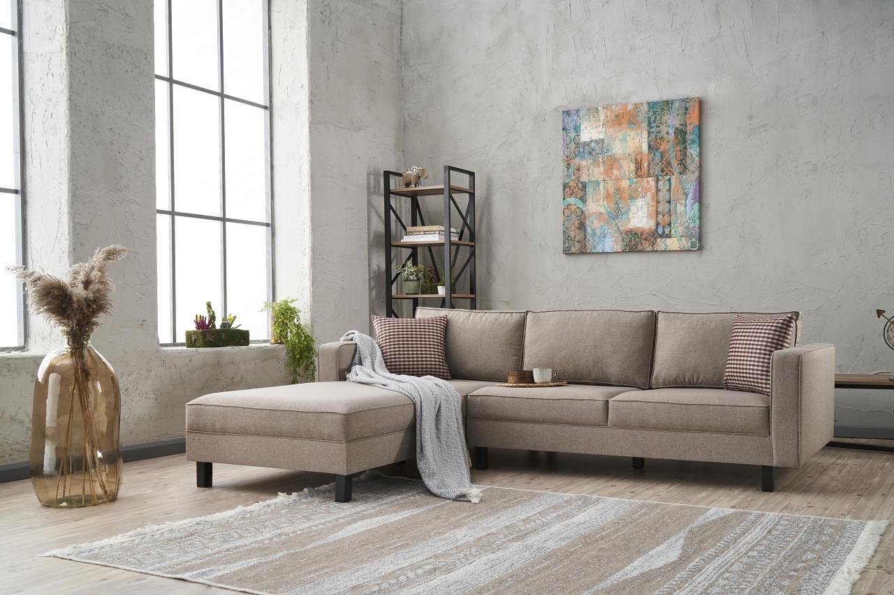 Kale Sofa Récamiere Links Creme 1