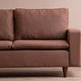 Lungo Sofa 2-Sitzer Hellbraun 3