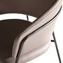 Dining chair Faux leather Brown 4