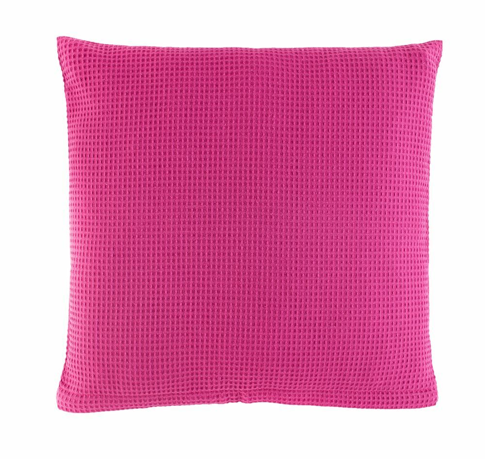 Kissenhülle aus Waffelpiqué 100% Baumwolle Pink 0