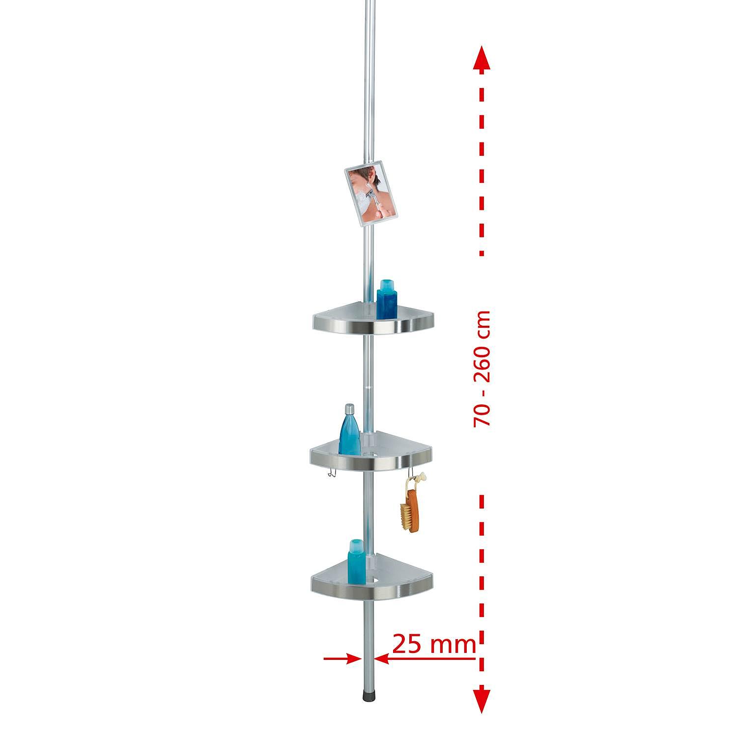 Premium I Duschregal  Aluminium Kunststoff Silber 2