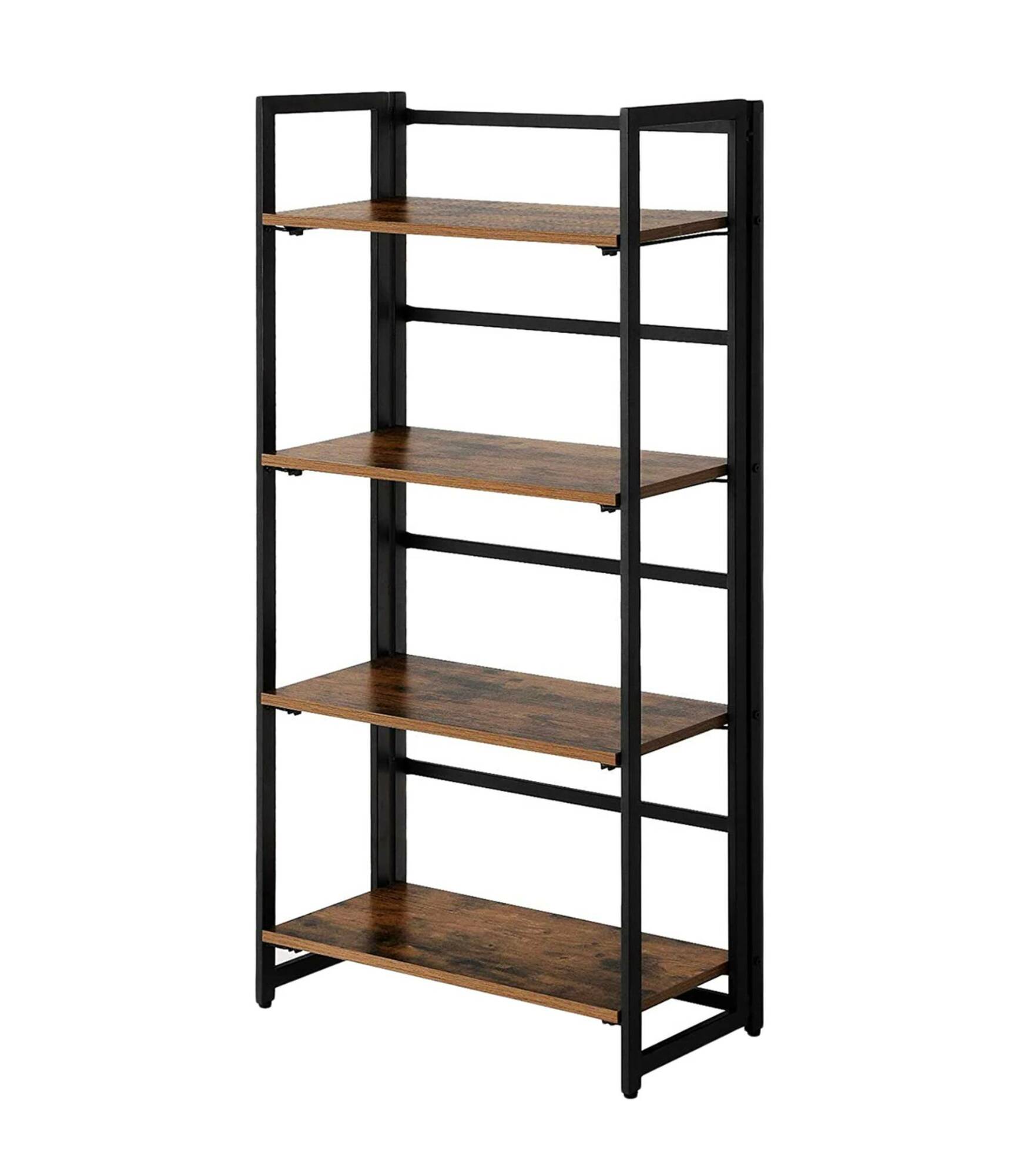 Regal Holz Metal Braun Schwarz 0
