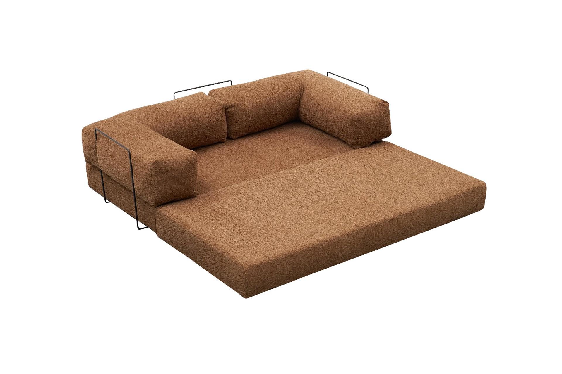 Comfort Schlafsofa 2-Sitzer Braun 9