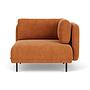 Ellis 1-Sitzer Modul abnehmbare Armlehne Danny Amber 0