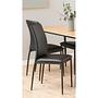 4x Upholstered chair Domenica II Black 4