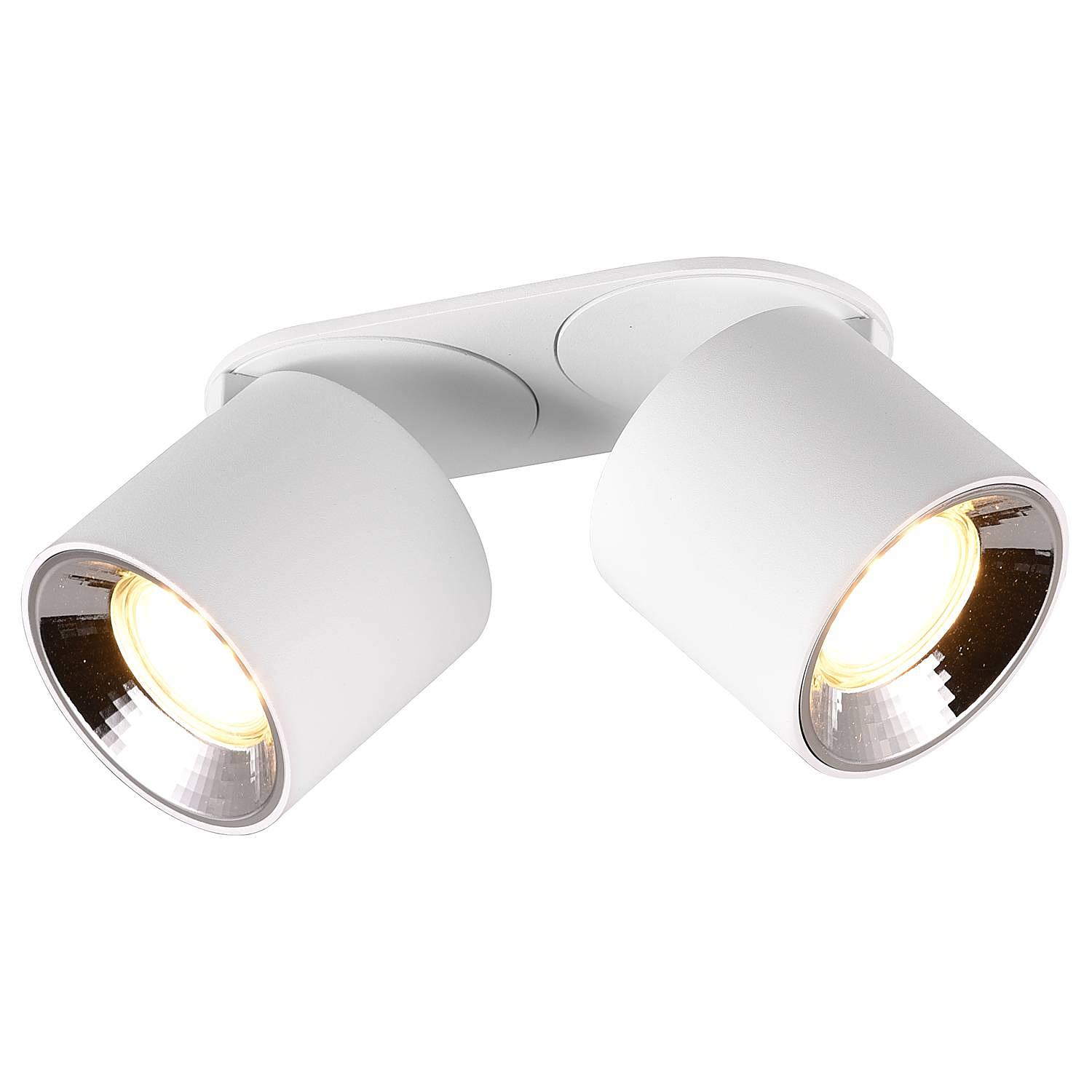 2-Flammig Guayana Deckenleuchte Eisen Weiß 1