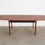 Walnut table Brown 1970s 11