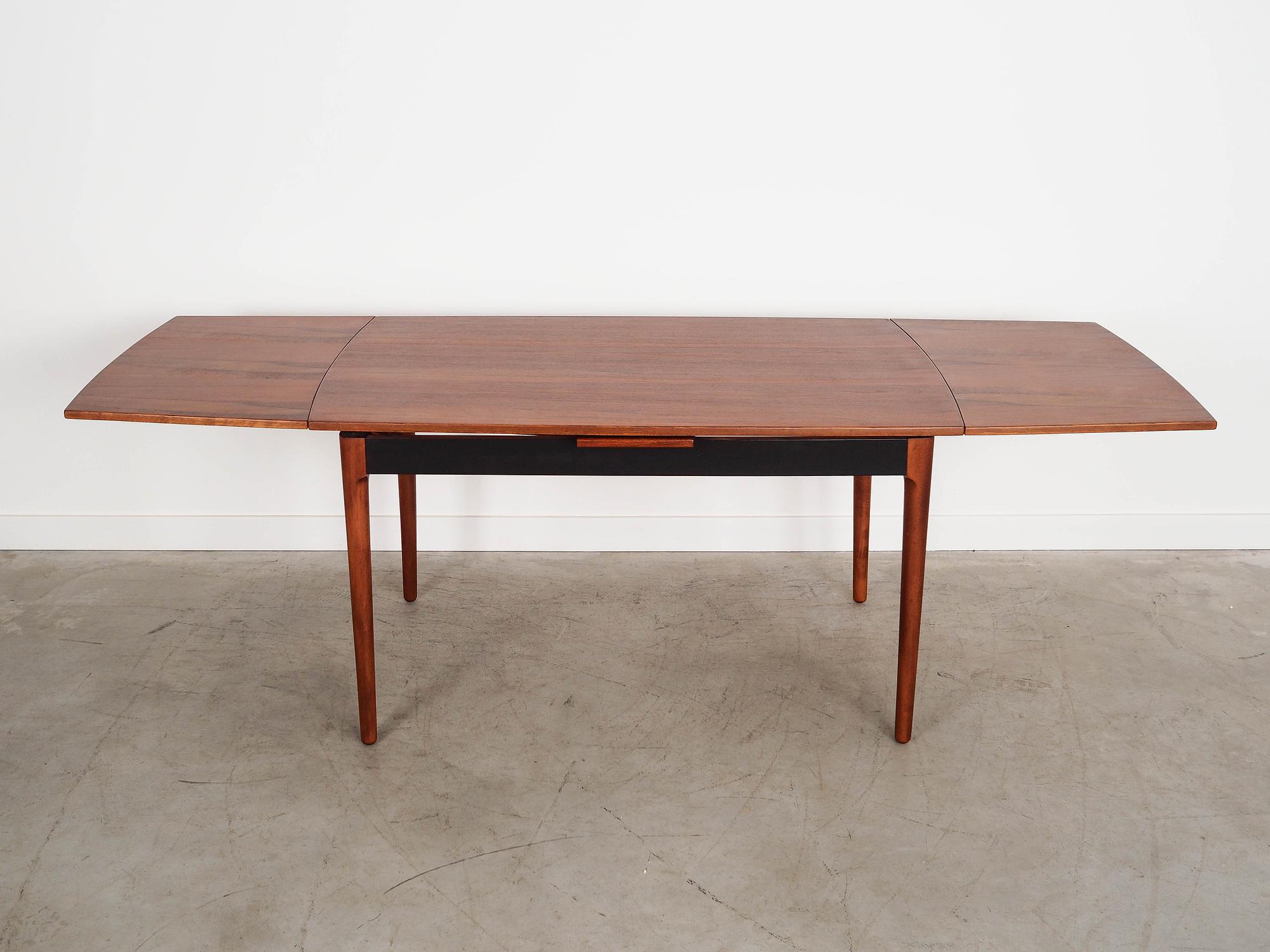 Walnut table Brown 1970s 11