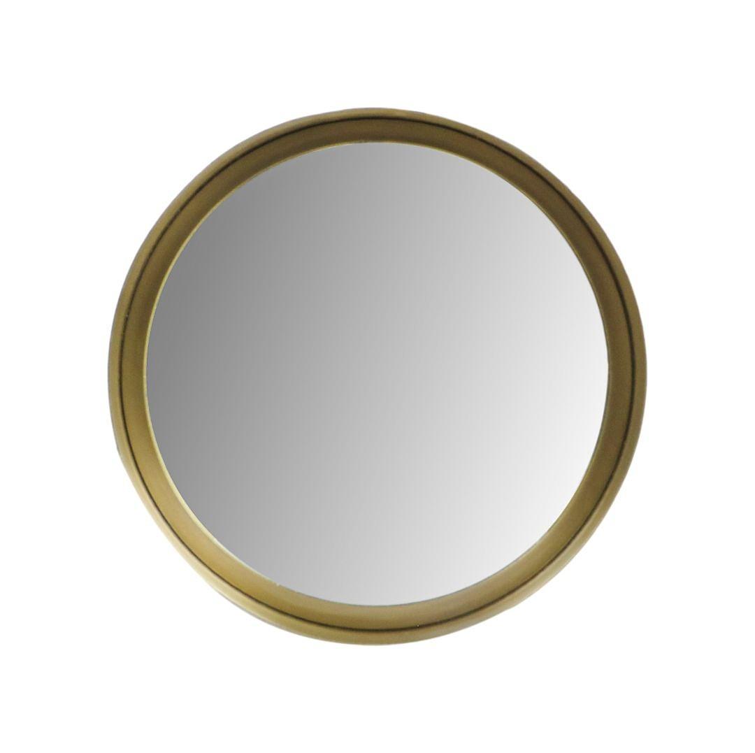 Runder Spiegel Metall Gold ø30cm 0