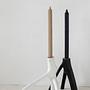 Triple Twig Candle Holder Black 6